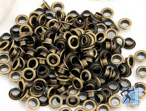 Люверсы ДЛЯ ПАССАТИЖЕЙ бронза антик d 4mm (уп/100 шт)