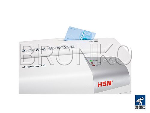 Уничтожитель документов HSM Shredstar X5-4.0x35 (4,5x30/секр3/6л/18л) фото 6