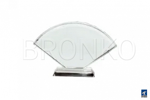 Заготовка CC11 для термотрансфера, 180х100х15//веер  (Fan-Shaped Crystal) «без доп защитного стекла»